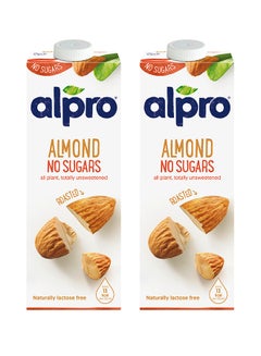Alpro Almond No Sugars 1Liters Pack of 2 