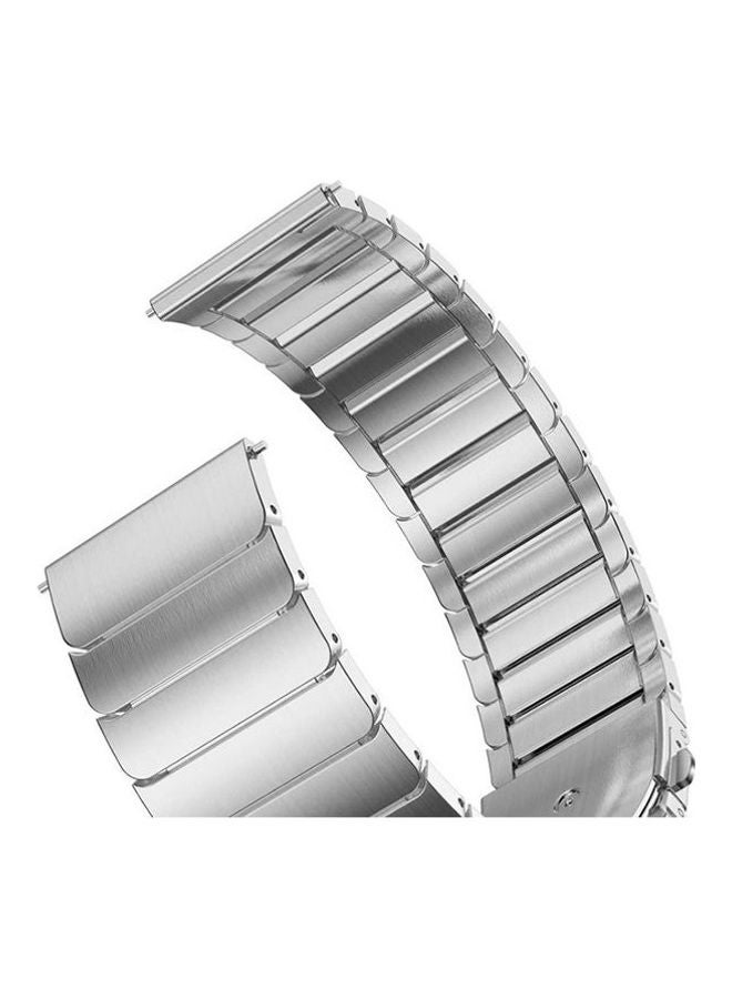 Bikson Ceramic Strap Band for Huawei Smart Watch GT2 and GT  / Honor Magic 2 - 46mm Silver - Image 1