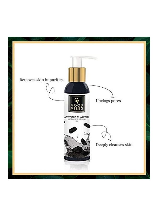 Good Vibes Activated Charcoal Deep Cleansing Face Wash 120ml  - Image 4