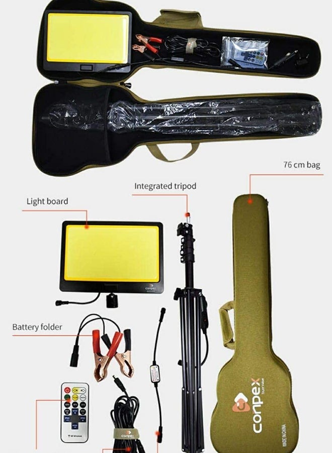 360 لايت مصباح تخييم محمول يتميز في تصميمه المتداخل الأجزاء ومرفق بضوء LED 5متر - Image 2