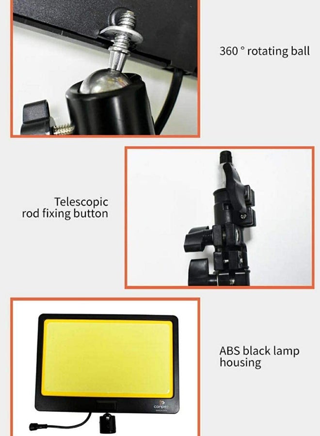 360 لايت مصباح تخييم محمول يتميز في تصميمه المتداخل الأجزاء ومرفق بضوء LED 5متر - Image 4