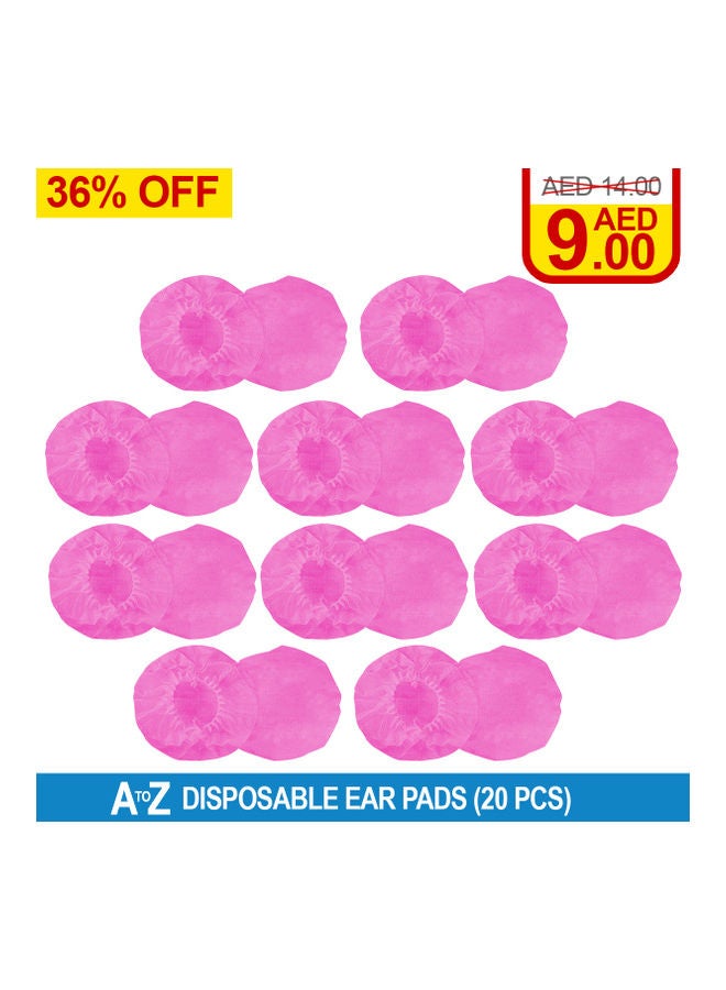 20 Pieces Disposable Ear Pads Pink - v1612941982/N44295561A_2