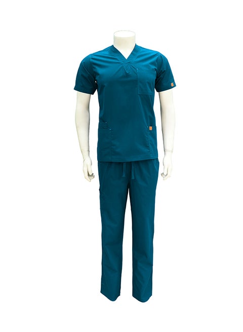 2-Piece Medical Scrub Set Blue