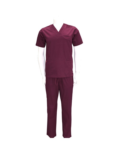2-Piece Medical Scrub Set Red