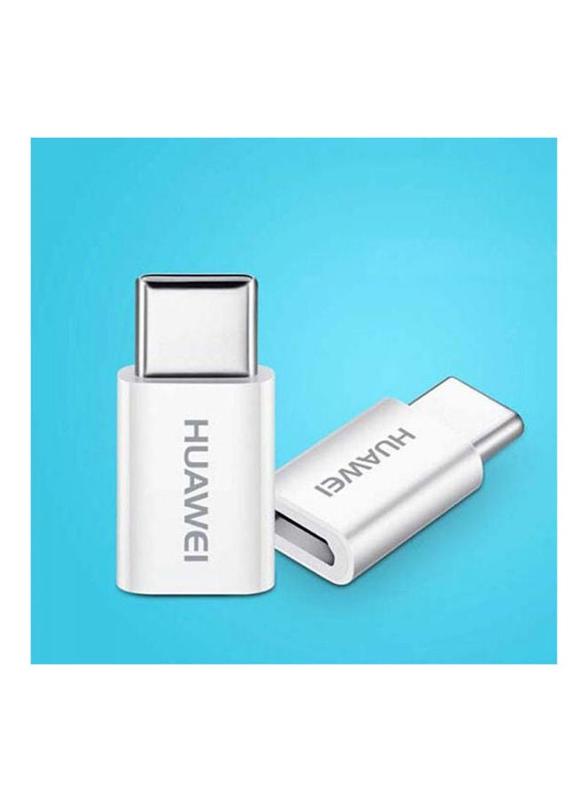 محول USB Type-C أبيض