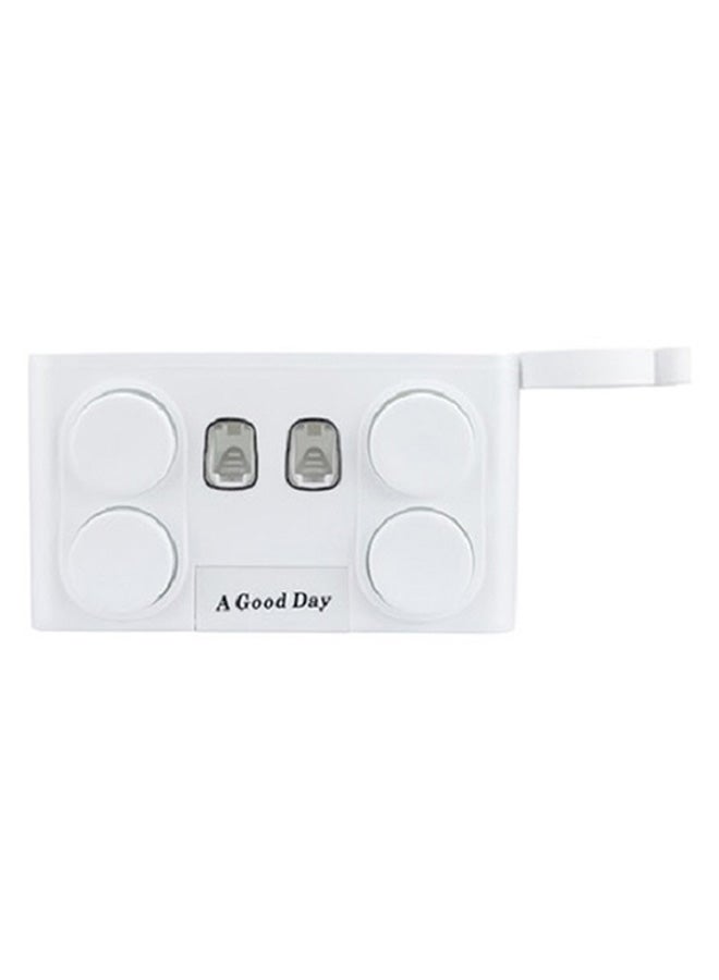 Toothbrush Holder With Mouthwash Cup Set White 31.5 x11 x 18centimeter - Image 1