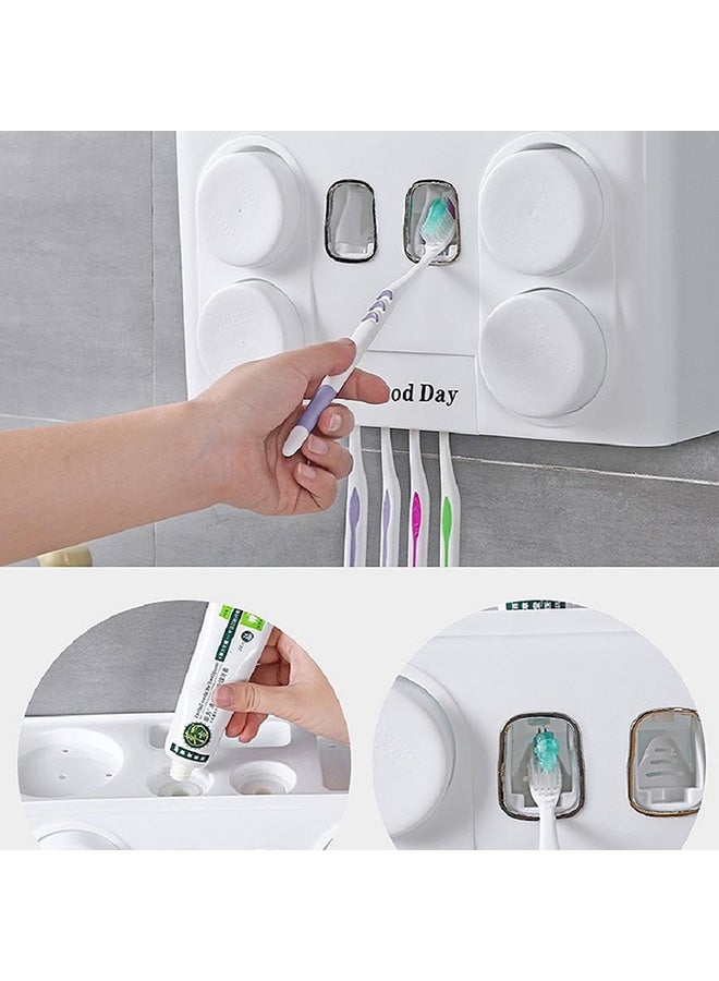 Toothbrush Holder With Mouthwash Cup Set White 31.5 x11 x 18centimeter - Image 3