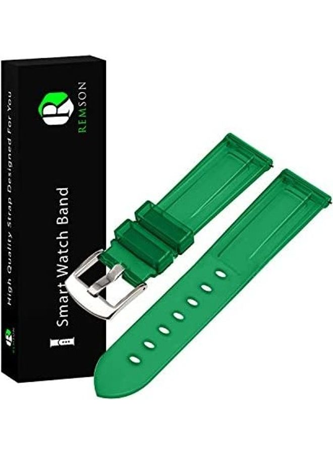 Remson Transparent Silicone Tpu Strap Band Green - Image 1