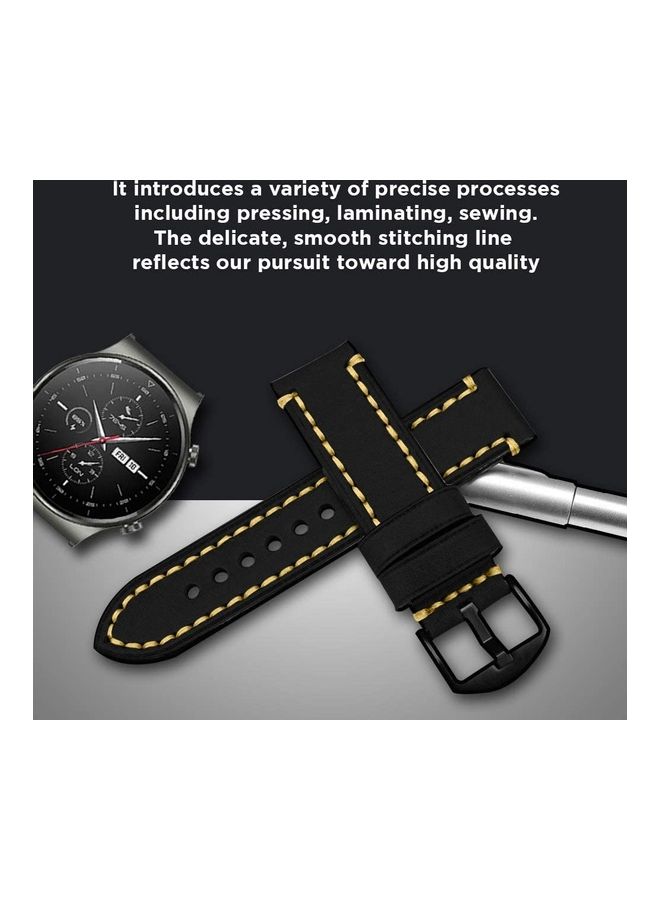 Remson Leather Waxing Oil Strap Band Black - Image 2