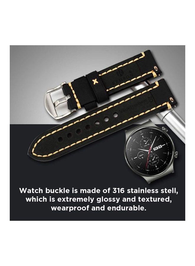 Remson Leather Waxing Oil Strap Band Black - Image 4