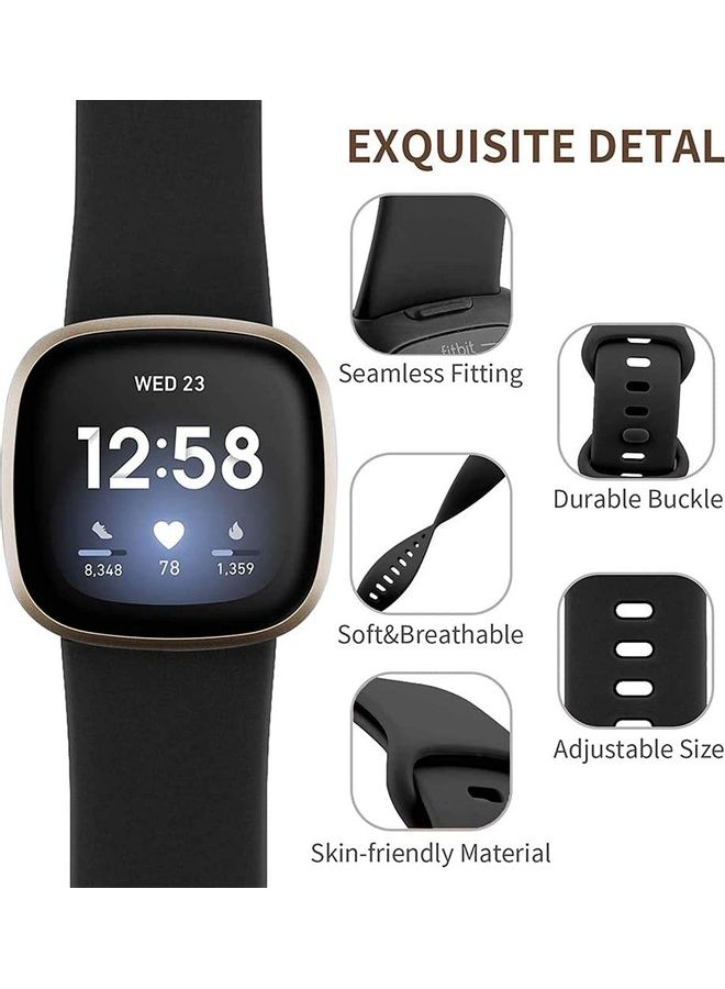 Remson - Pack Of 8 Small Silicone Strap Band With TPU Screen Protector Multicolour - Image 1