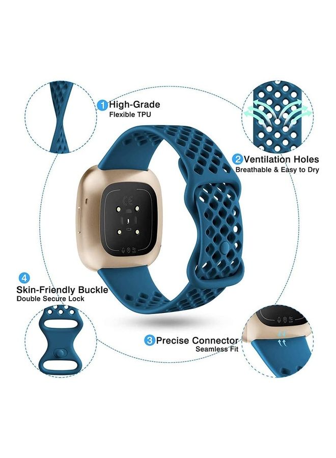 Remson - Pack Of 8 Small Silicone Strap Band With TPU Screen Protector Multicolour - Image 1