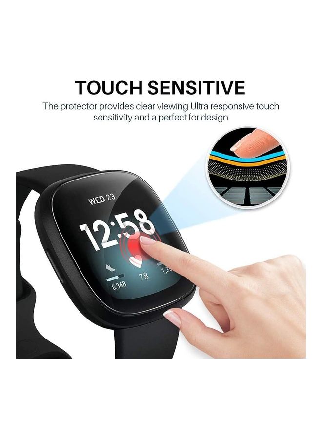 Remson - Pack Of 8 Small Silicone Strap Band With TPU Screen Protector Multicolour - Image 1