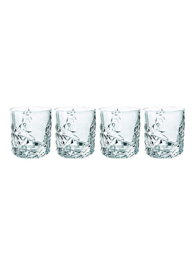 Nachtmann Sculpture Glass Drinkware Set, 4 Pieces Clear 100X86X86mm