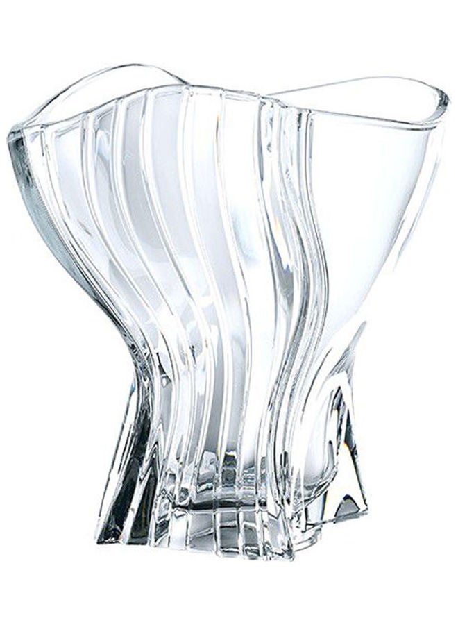 Nachtmann Curve Crystal Decorative Petals Vase Clear 