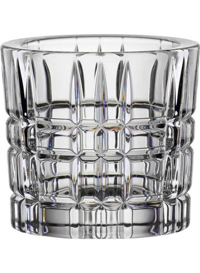 Nachtmann Square Tealight Holder, Transparent Clear 6.6x7.1cm 