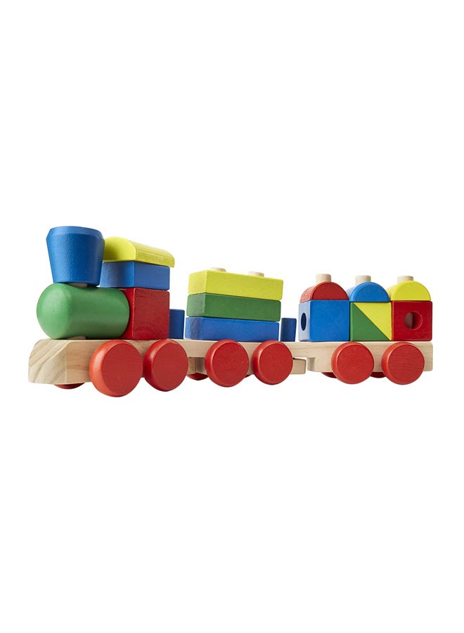 Melissa & Doug 15-Piece Stacking Train Toddler Play Set 5.5x3.5x18.2inch - Image 1