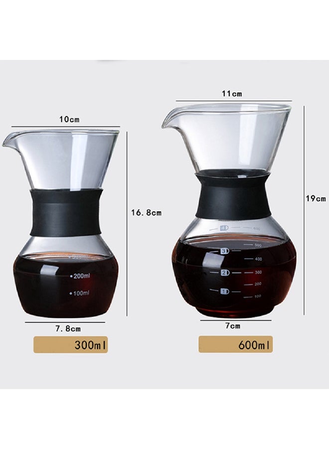 Hand-Pushed Coffee Pot Clear 7x19x11cm - Image 4