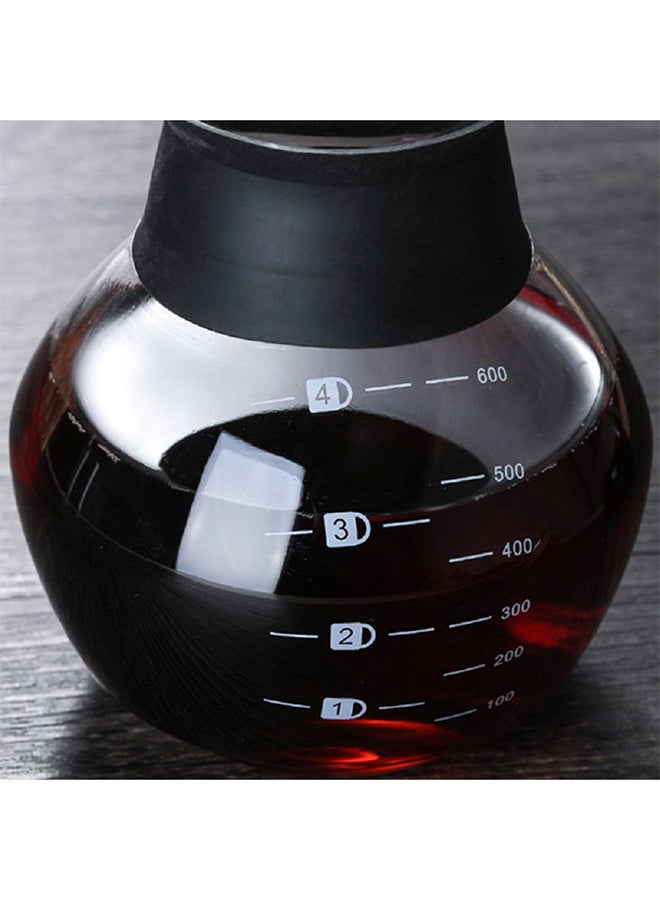 Hand-Pushed Coffee Pot Clear 7x19x11cm - Image 3