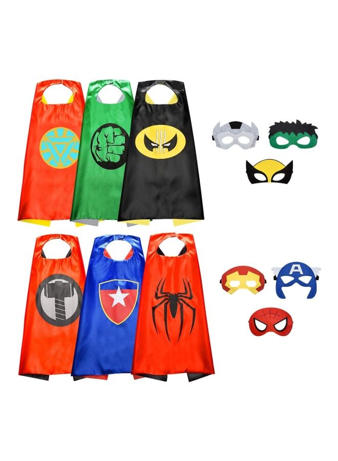 XiuWoo - 6-Piece Superhero Costumes For Kids one sizecm - Image 1