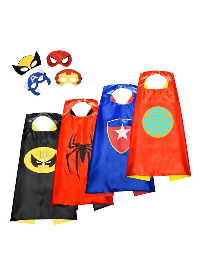 XiuWoo 4-Piece Superhero Costumes For Kids one sizecm - Image 1