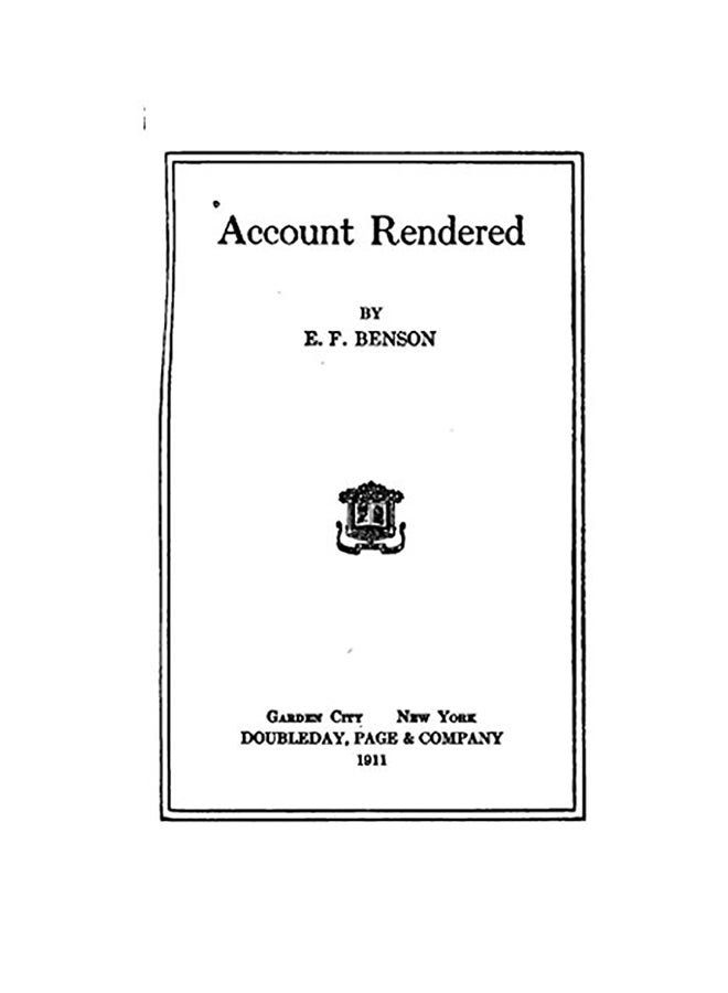 Account Rendered paperback english