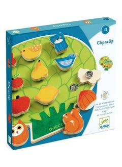 DJECO Clipaclip Wooden Game 19x21x2cm 