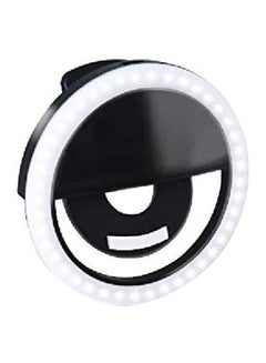 Trands Portable LED Rechargeable Selfie Ring Light Black/White  - Image 2