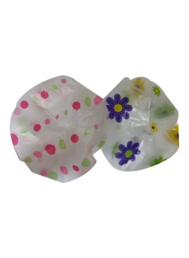Eva 2-Pack Of Printed Shower Cap Multicolour 20 x 14cm - Image 1
