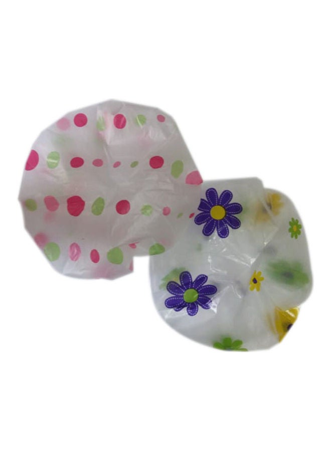 Eva 2-Pack Of Printed Shower Cap Multicolour 20 x 14cm - Image 2