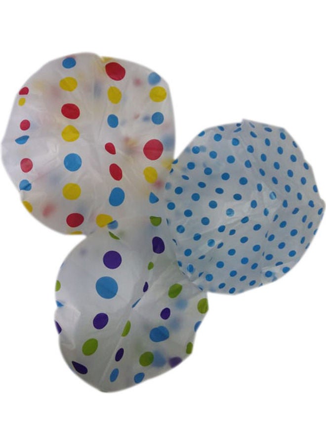 Eva 3-Pack Of Unique Design Printed Shower Cap Multicolour 20cm - Image 1