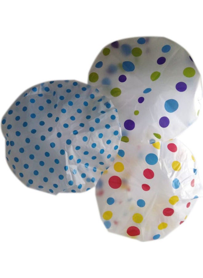 Eva 3-Pack Of Unique Design Printed Shower Cap Multicolour 20cm - Image 2