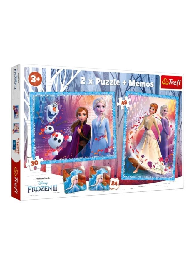 Disney 102-Piece Frozen II A Mysterious Land Jigsaw Puzzle Set  - Image 1