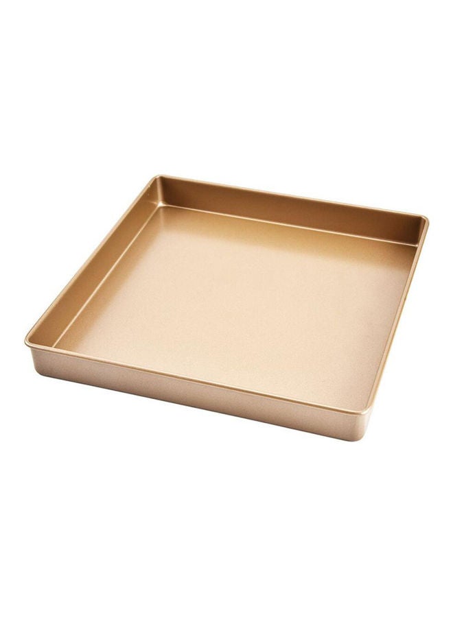Square Bakeware Pan Tray gold 28.5x28.5x3.5cm - Image 2