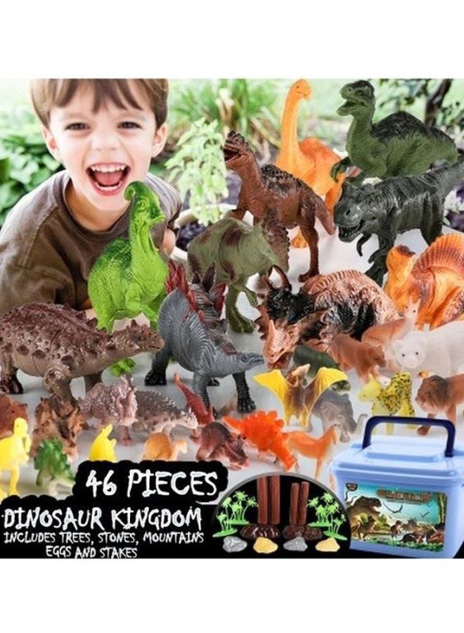 AMERTEER - Dinosaurs Model Toy Set 16x29x19cm - Image 1