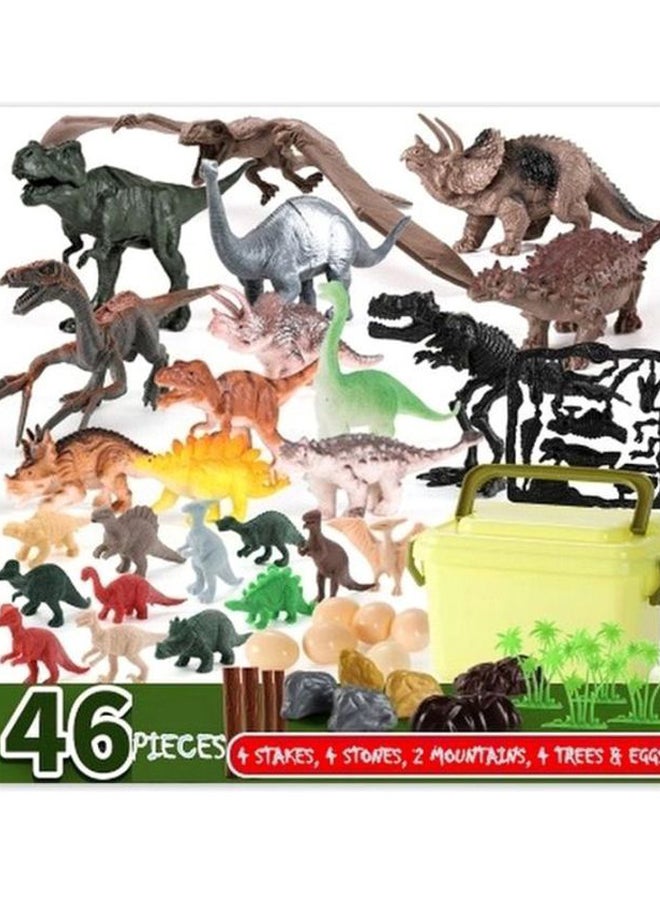 AMERTEER - Dinosaurs Model Toy Set 16x29x19cm - Image 1
