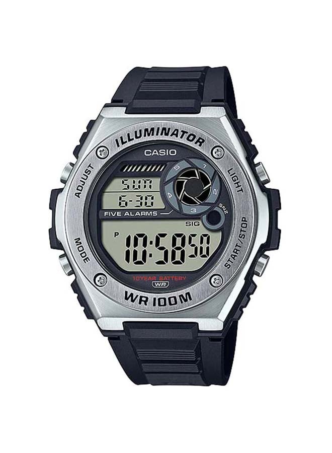 كاسيو ساعة يد رقمية كوارتز يوث MWD-100H-1AVDF - 52 مم - لون أسود للرجال - Image 1