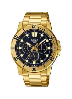 Men's Multifuntion Water Resistant Quartz Watch MTP-VD300G-1EUDF - 49 mm - Gold