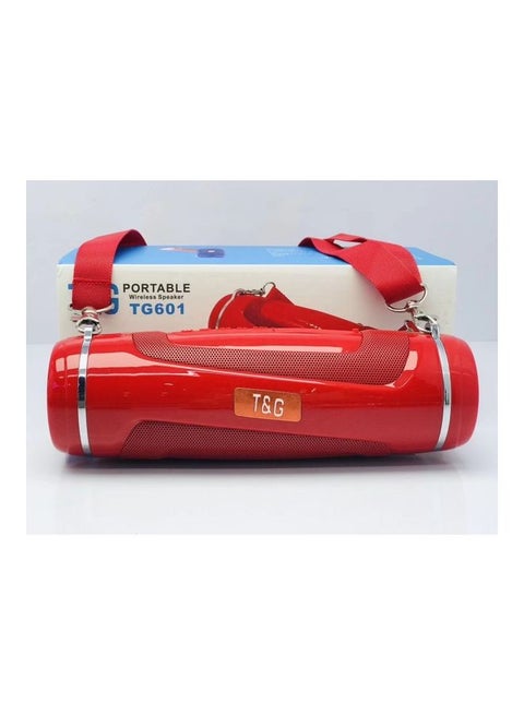 Portable Bluetooth Speaker With LED Flashlight red