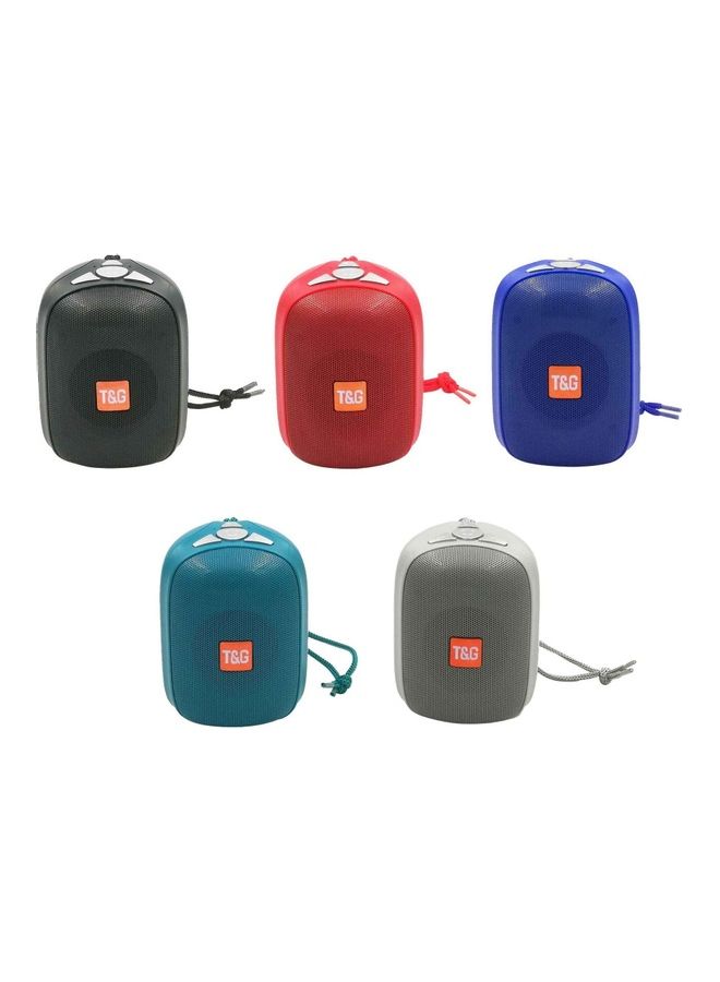 T&G Portable Mini Bluetooth Speaker With FM blue - Image 2