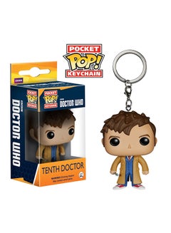 Funko Pop! Doctor Who 10Th Generation  Figure Toy Keychain Beige/Yellow/Brown  - Image 2