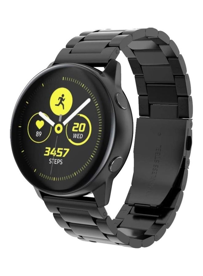 HuHa Stainless Steel Replacement Band For Garmin Watch Forerunner 245 Black - Image 3