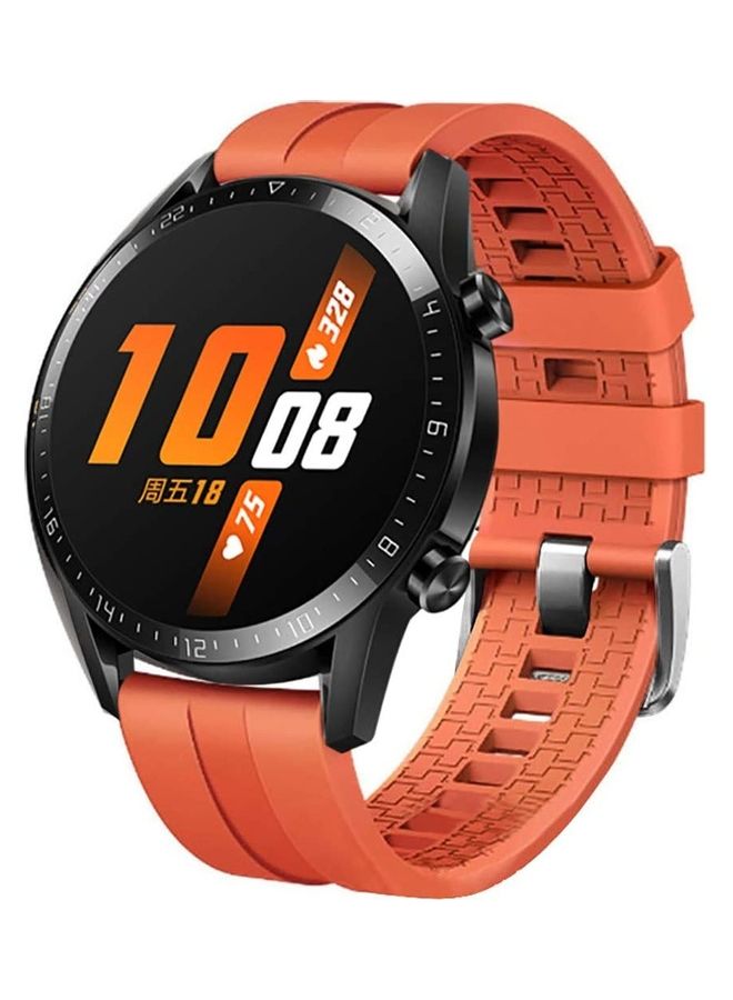 HuHa Sports Silicone Replacement Band for Amazfit Watch GTR Orange - Image 2