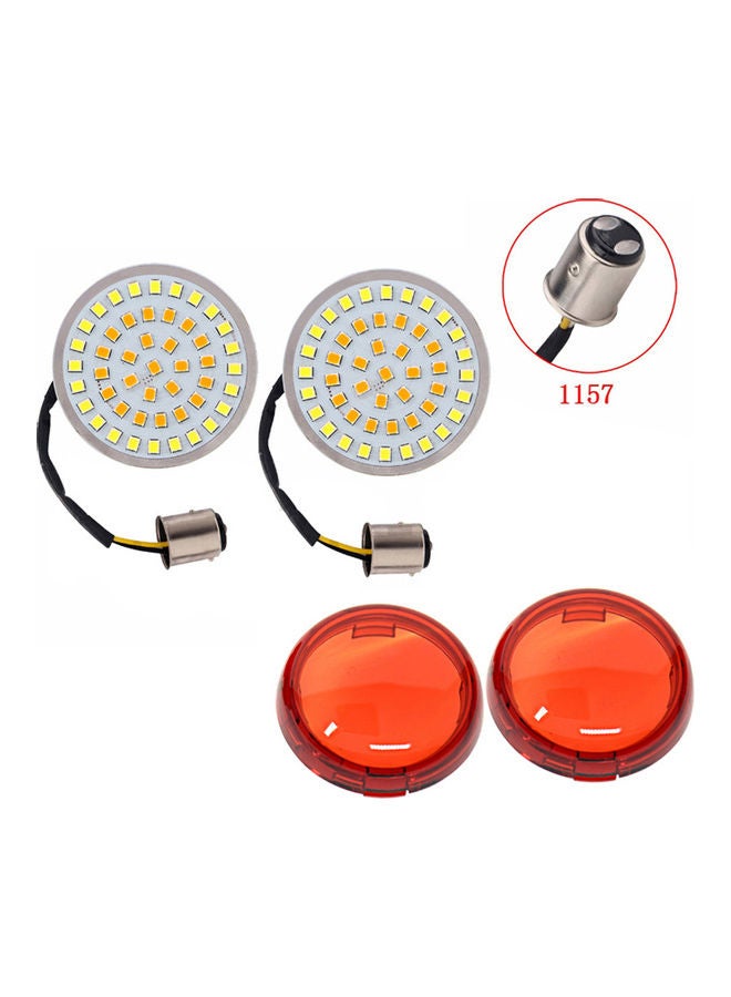 Generic Motorcycle Signal Indicator LED Light With Cover - Image 1