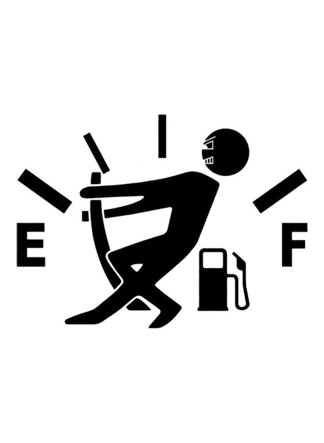 Reflective Oil Shortage Car Body Styling Sticker - Image 1