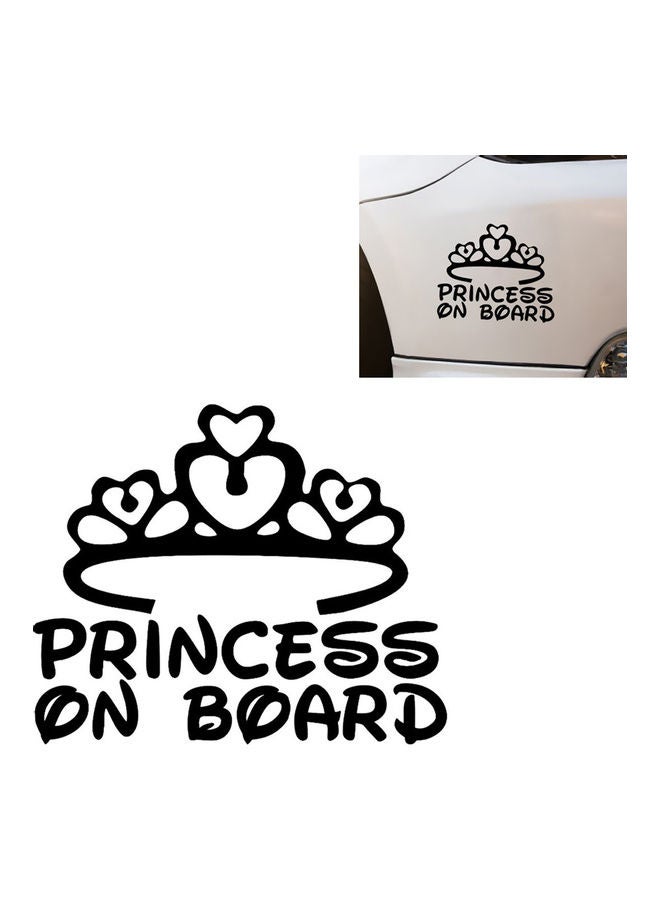 ملصق لهيكل السيارة يحمل عبارة "Princess On Board" - Image 1