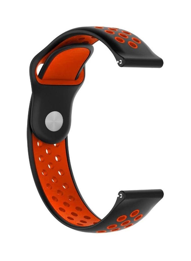 HuHa Replacement Band For Amazfit GTR 47 mm Black/Orange - Image 2