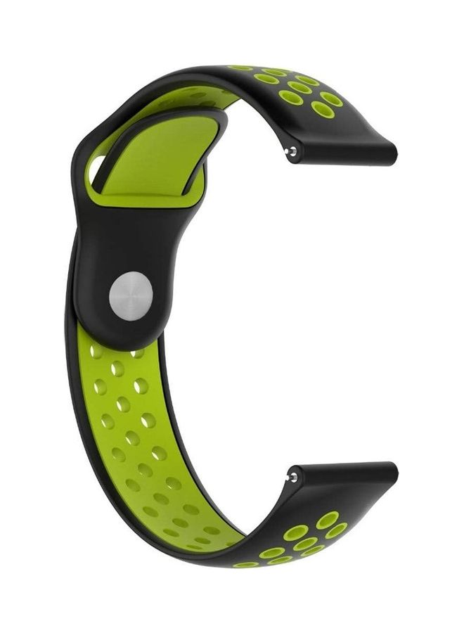 HuHa Replacement Band For Garmin Watch Vivo Active 3 Black/Green - Image 1