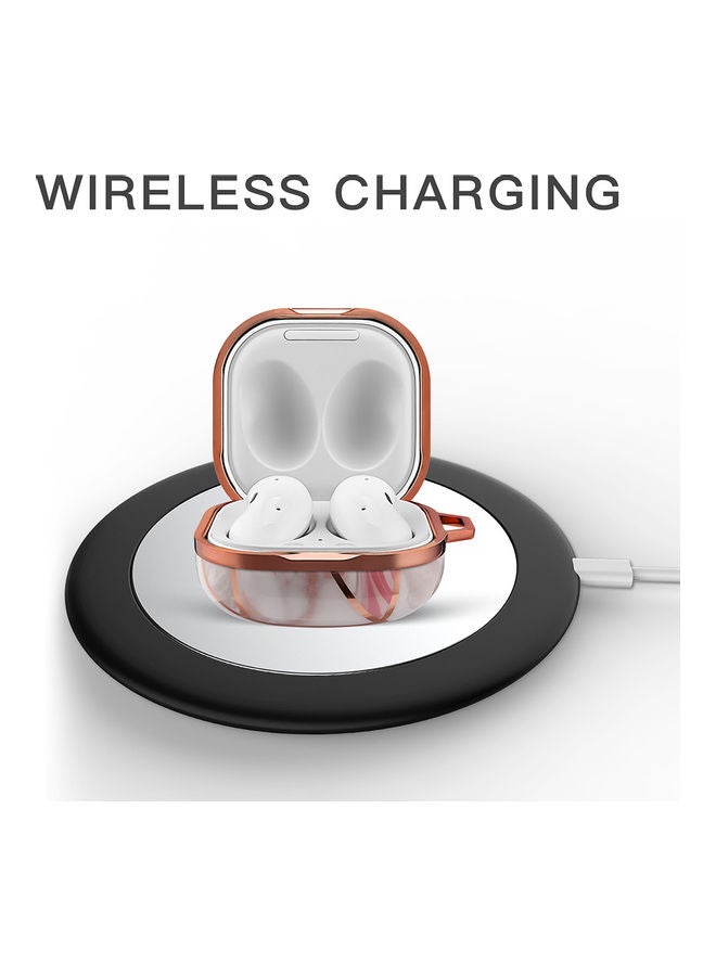 O Ozone - Protective Case Cover For Galaxy Buds Live With Keychain Hook Multicolour - Image 1