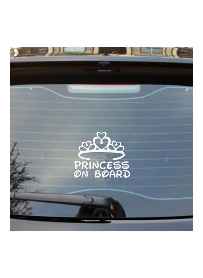 ماركة غير محددة ملصق لهيكل السيارة يحمل عبارة "Princess On Board"  - Image 4
